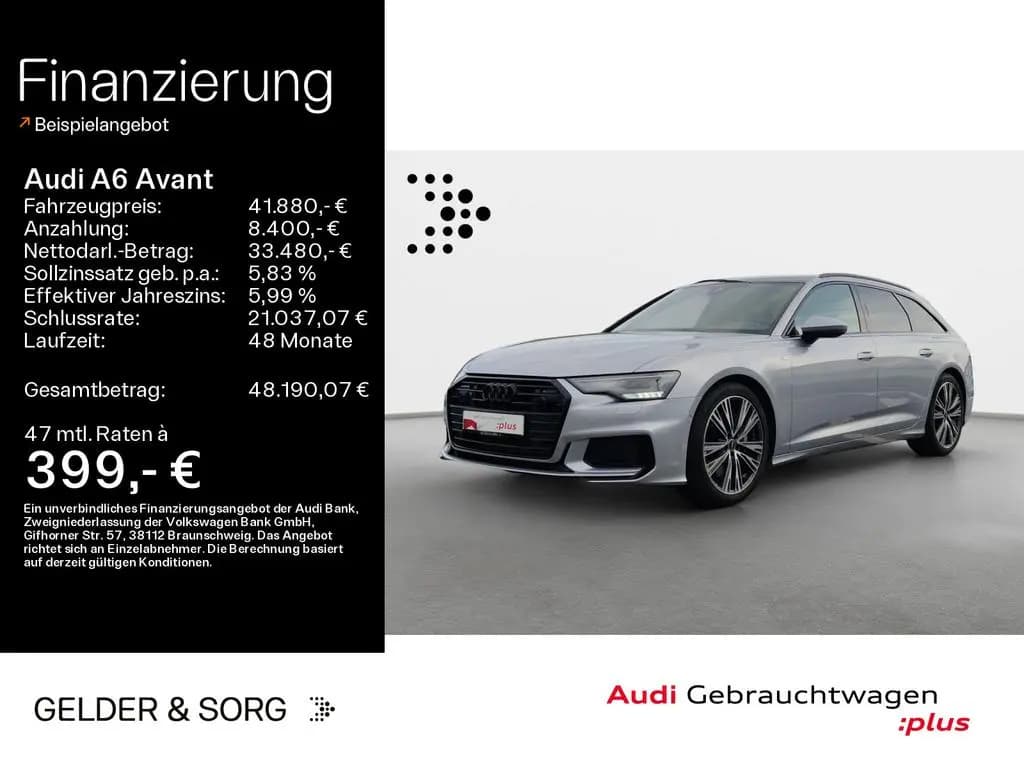 Main__Slider__Photo:Audi A6 Avant 55 TFSI qu. S Line Sport*20Z*Leder*Pano 12/2022-0