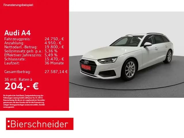 Main__Slider__Photo:Audi A4 Av 40 TDI qu AHK ACC CAM NAVI VC 06/2022-0
