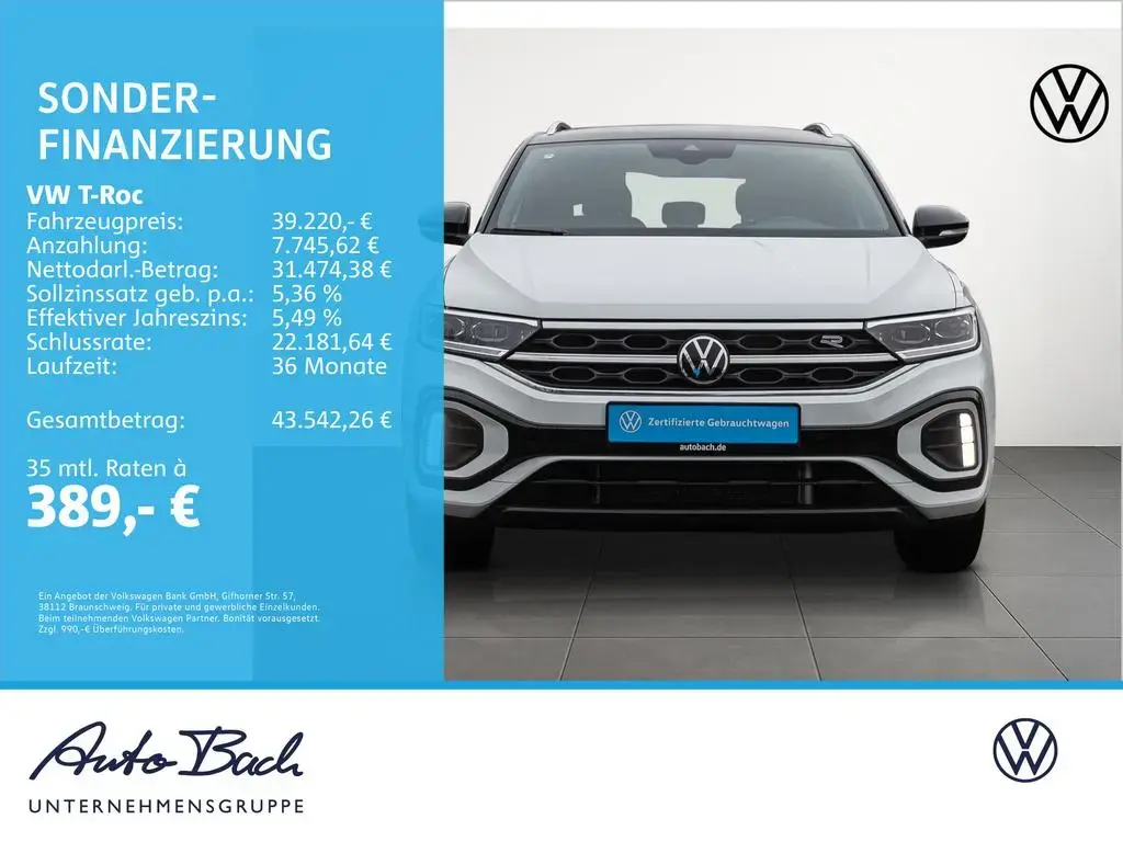 Main__Slider__Photo:Volkswagen T-Roc 1.5 TSI DSG R-Line, Navi, LED, AHK, Rückfa 04/2025-1