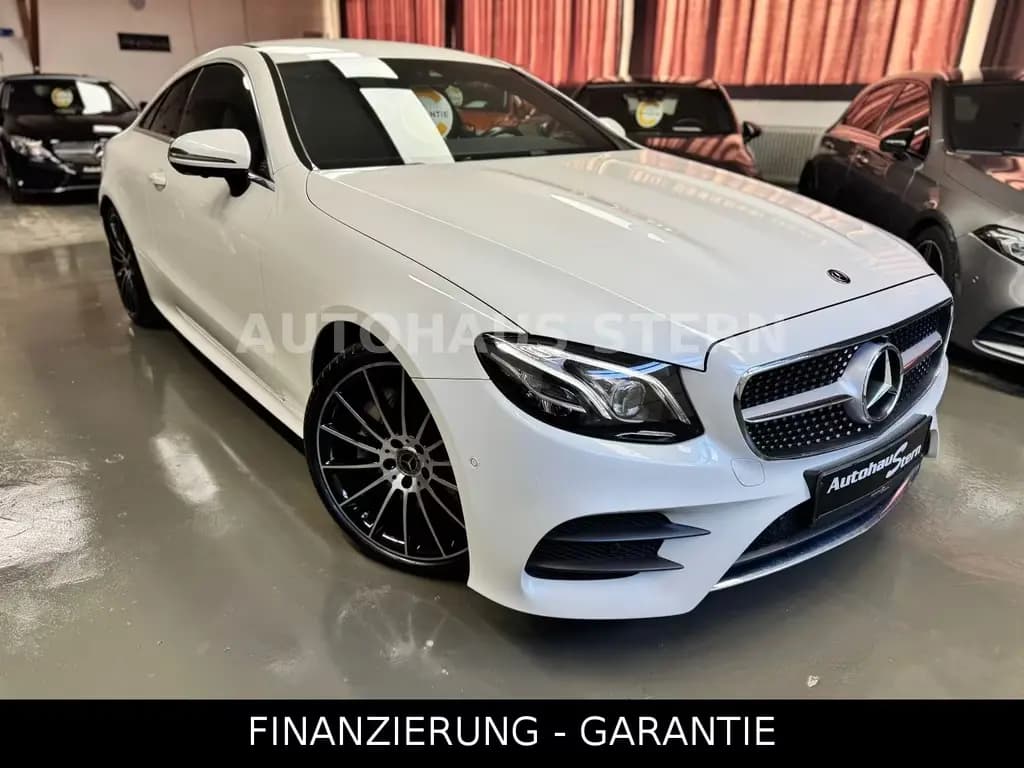 Main__Slider__Photo:Mercedes-Benz E-Class 300 Coupe AMG Line 360°CAM Standhzg 8fach Spur 01/2018-0