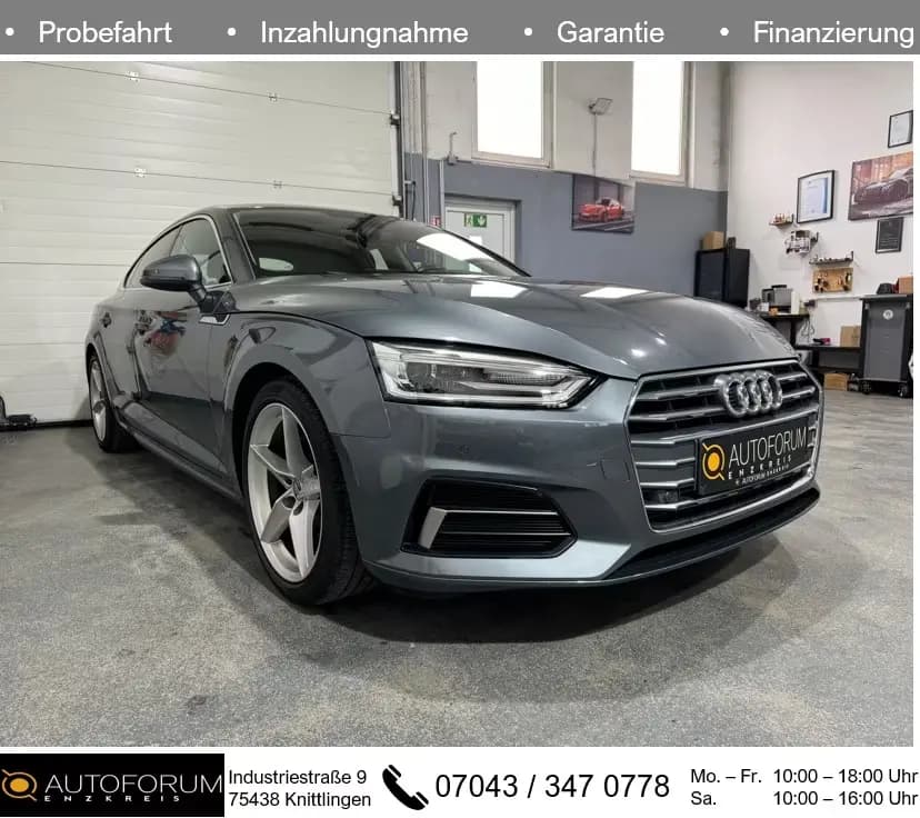 Main__Slider__Photo:Audi A5 40TFSI S-tronic Sportback SPORT*3Z-KLIMA*NAVI 03/2019-0