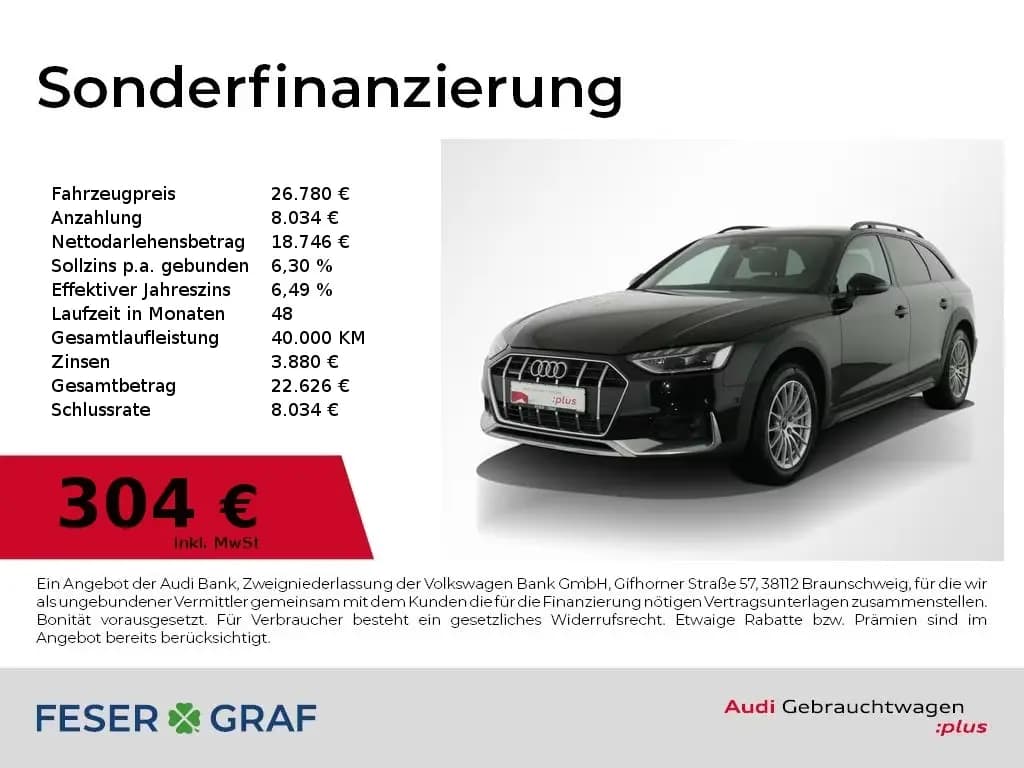 Main__Slider__Photo:Audi A4 Allroad 40 TDI qu S tronic AHK,Navi,LED 10/2022-0