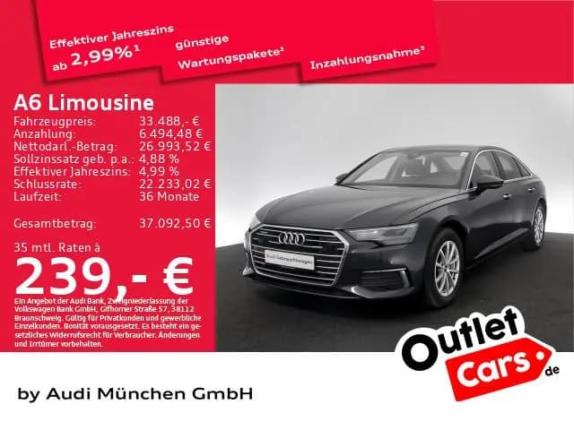 Main__Slider__Photo:Audi A6 Limousine 45 TDI qu. S tronic Design AHK/ACC/ 12/2022-0