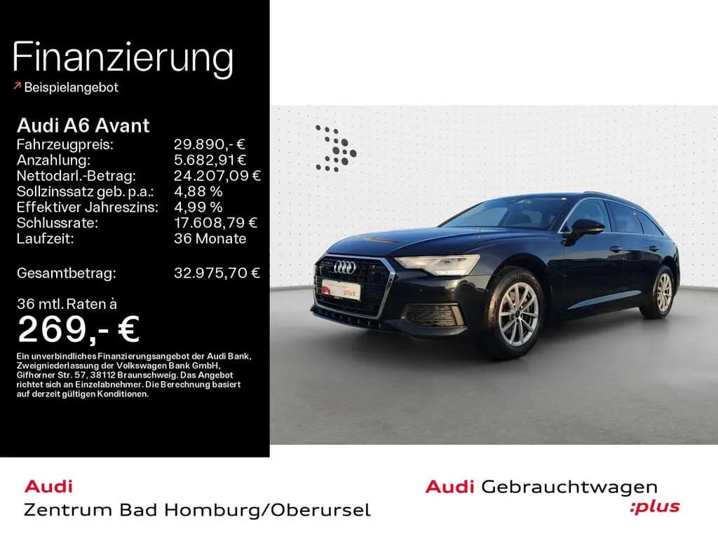 Main__Slider__Photo:Audi A6 Avant 40 TDI Navi*LED*Alu*AHK*PDC*Virtual Coc 05/2023-0
