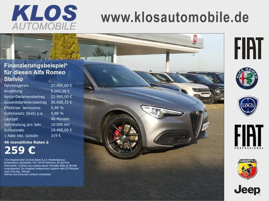 Main__Slider__Photo:Alfa Romeo Stelvio VELOCE Q4 2.2 JTDM NAVI KAMERA ASSISTENZ 08/2020-0