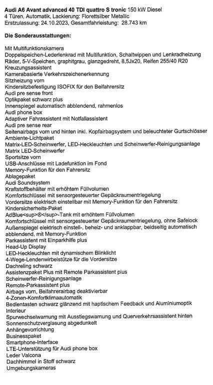 Main__Slider__Photo:Audi A6 40 TDI Avant Quattro Garantie 2028 | NP 86K€ 10/2023-0