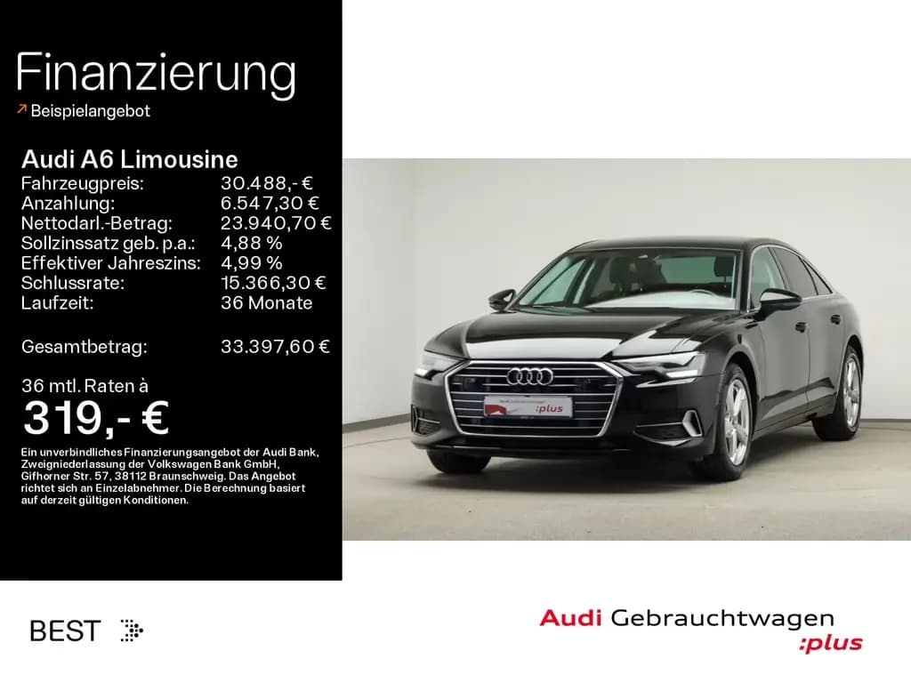 Main__Slider__Photo:Audi A6 Limousine sport 35 TDI AHK, Pano, HUD, Assist 12/2022-0