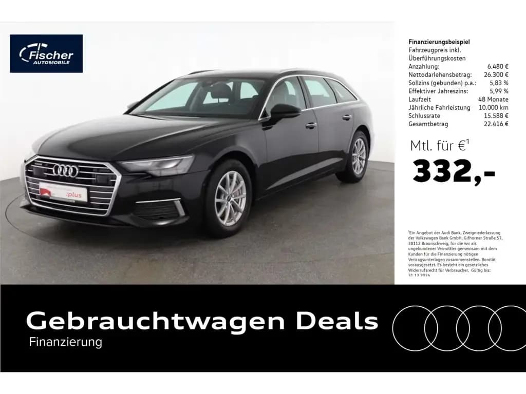 Main__Slider__Photo:Audi A6 Avant 45 TFSI quattro Design  RFK/Leder/ACC 02/2023-0