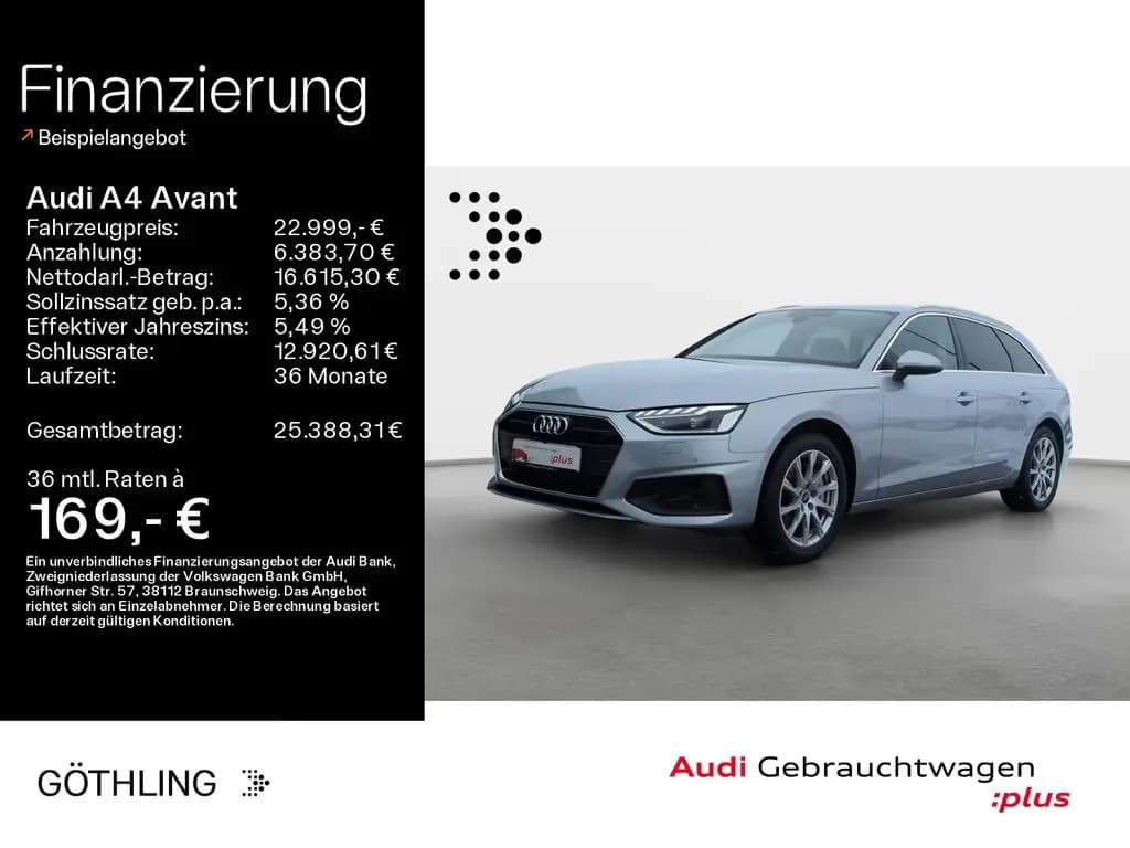 Main__Slider__Photo:Audi A4 Avant 40 TDI S tro*Pano*Matrix*Navi+*Teillede 01/2023-0