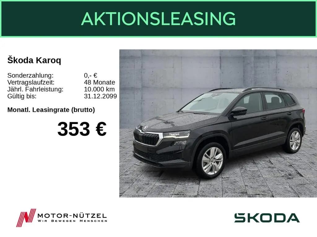 Main__Slider__Photo:Skoda Karoq Selection 1.5 TSI DSG eKlappe NAVI RFK PDC 05/2024-0