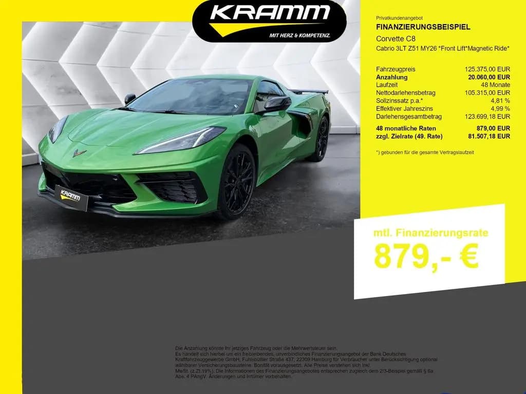 Main__Slider__Photo:Corvette C8 Cabrio 3LT Z51 MY26 *Front Lift*Magnetic Ride null-0