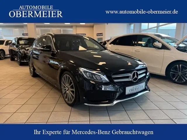 Main__Slider__Photo:Mercedes-Benz C-Class 200T AMG 9G-Tr. Rü-Ka SHZ LED Ambiente Navi 04/2018-0