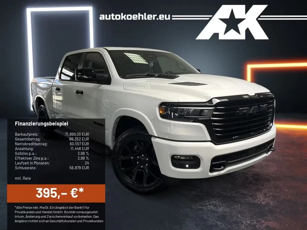Main__Slider__Photo:Dodge RAM Laramie Night ACC HUD SITZBELÜFTUNG LED PANO null-0