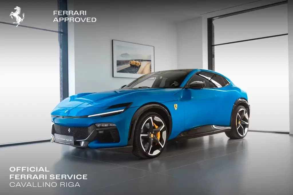 Main__Slider__Photo:Ferrari Purosangue V12 DCT - Blu Corsa, Visual Carbon 07/2024-0