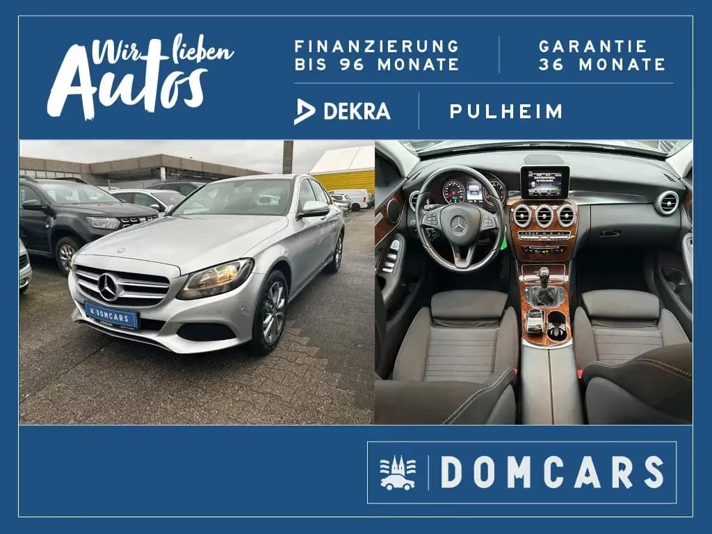 Main__Slider__Photo:Mercedes-Benz C-Class 180 Limousine ///SCHWENKBARE AHK+ALU+INSPEKT. 06/2015-0