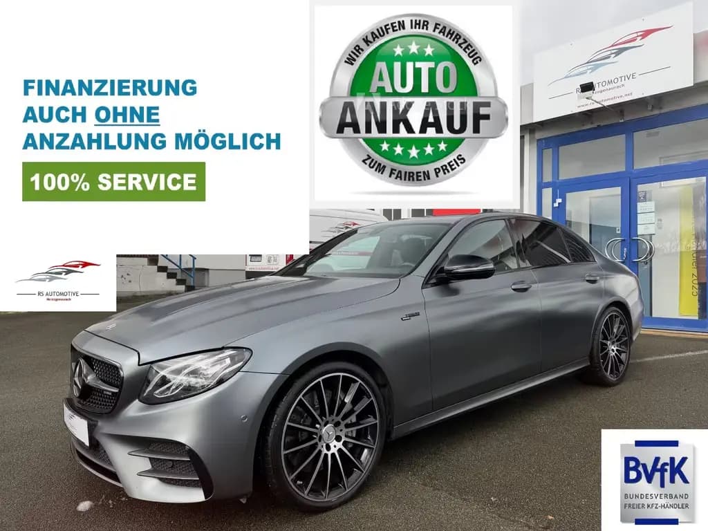 Main__Slider__Photo:Mercedes-Benz E-Class 53 AMG Limousine 4Matic+*grau matt*VOLL*Gar.* 08/2019-0