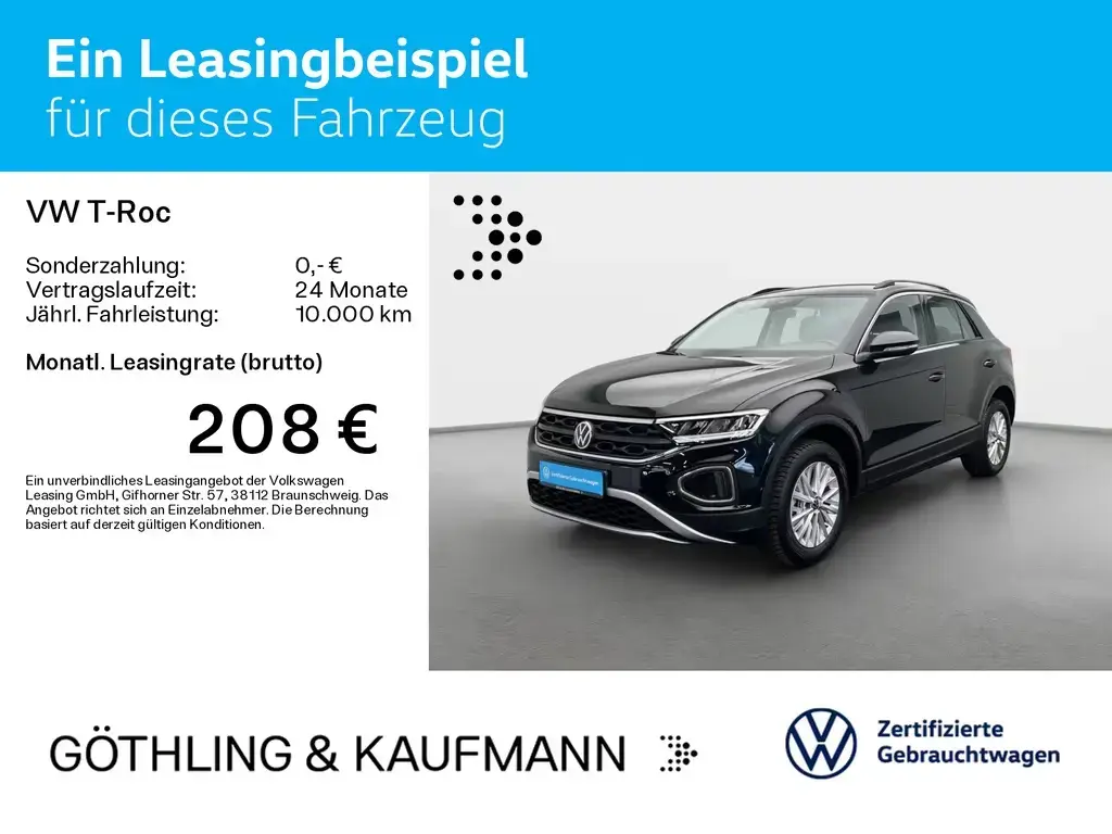 Main__Slider__Photo:Volkswagen T-Roc Life 1.0 TSI*NAVI*SHZ*ASG*LED*PDC*APP*ALLS 06/2025-1
