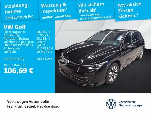 Main__Slider__Photo:Volkswagen Golf 1.5 eTSI DSG Goal Navi AHK Sprachassistent 06/2025-0