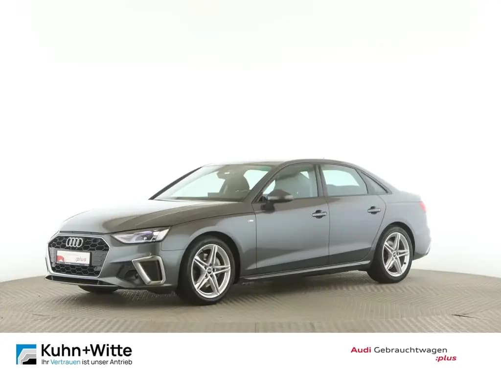 Main__Slider__Photo:Audi A4 Limousine 40 TDI S line PDC+SitzH+MMI-Plus 01/2023-0
