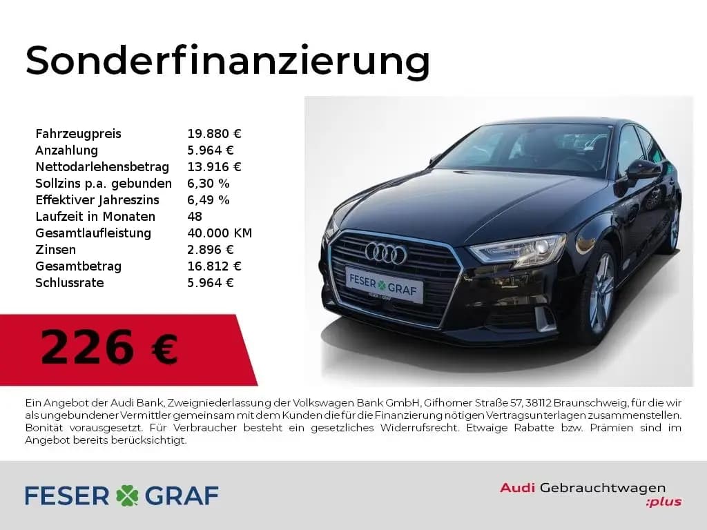 Main__Slider__Photo:Audi A3 Lim 35 TDI S tronic sport Navi,Xenon,Sportsit 07/2020-0