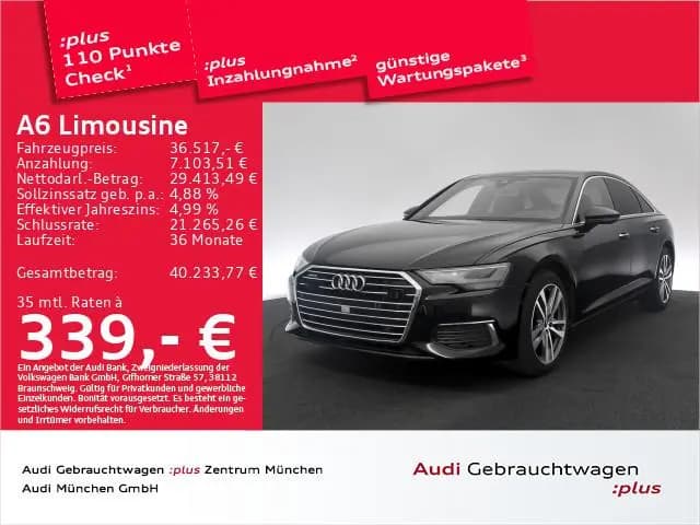 Main__Slider__Photo:Audi A6 Limousine 40 TDI qu. S line AHK/ACC/Navi+/Vir 12/2022-0