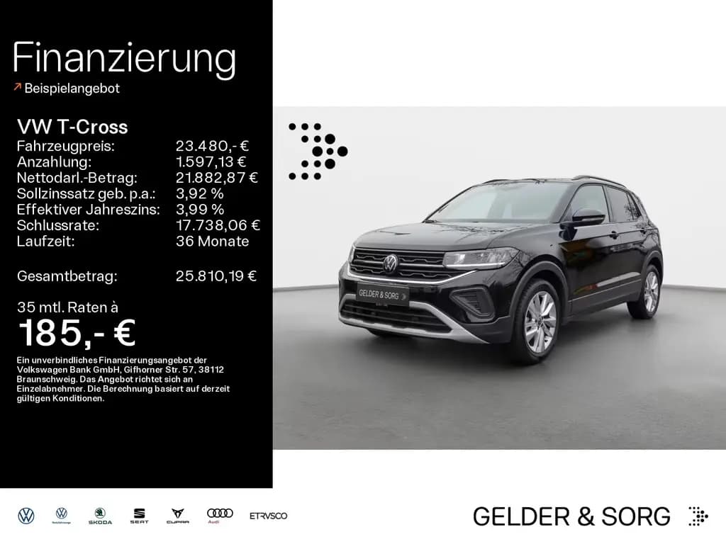 Main__Slider__Photo:Volkswagen T-Cross 1.0 TSI Goal AHK*LED*ACC*CarPlay 05/2025-0
