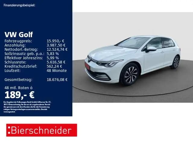 Main__Slider__Photo:Volkswagen Golf 8 1.0 TSI Active LED ALU ACC NAVI SHZ 05/2021-0