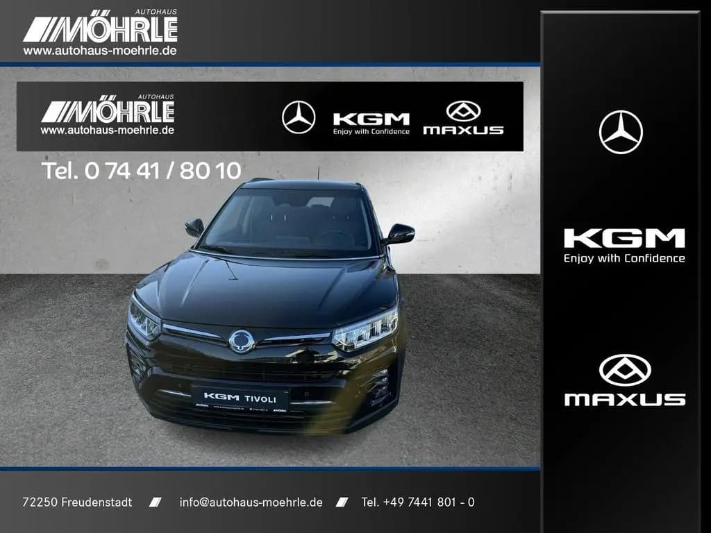 Main__Slider__Photo:KGM Tivoli 1.5 P Blackline LED 18 Zoll Kamera Navi 07/2023-0