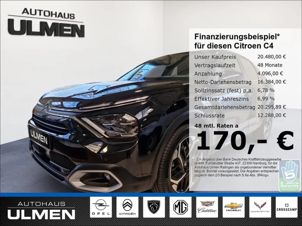 Main__Slider__Photo:Citroën C4 Shine 130 Navi 360 Kamera LED Apple CarPlay A 11/2023-0