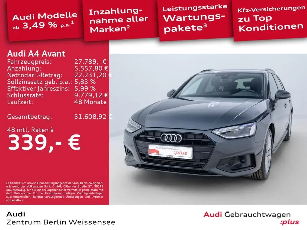 Main__Slider__Photo:Audi A4 Avant 45 TFSI S-TRO*ADVANCED*LED*NAVI*RFK*APP 07/2022-1