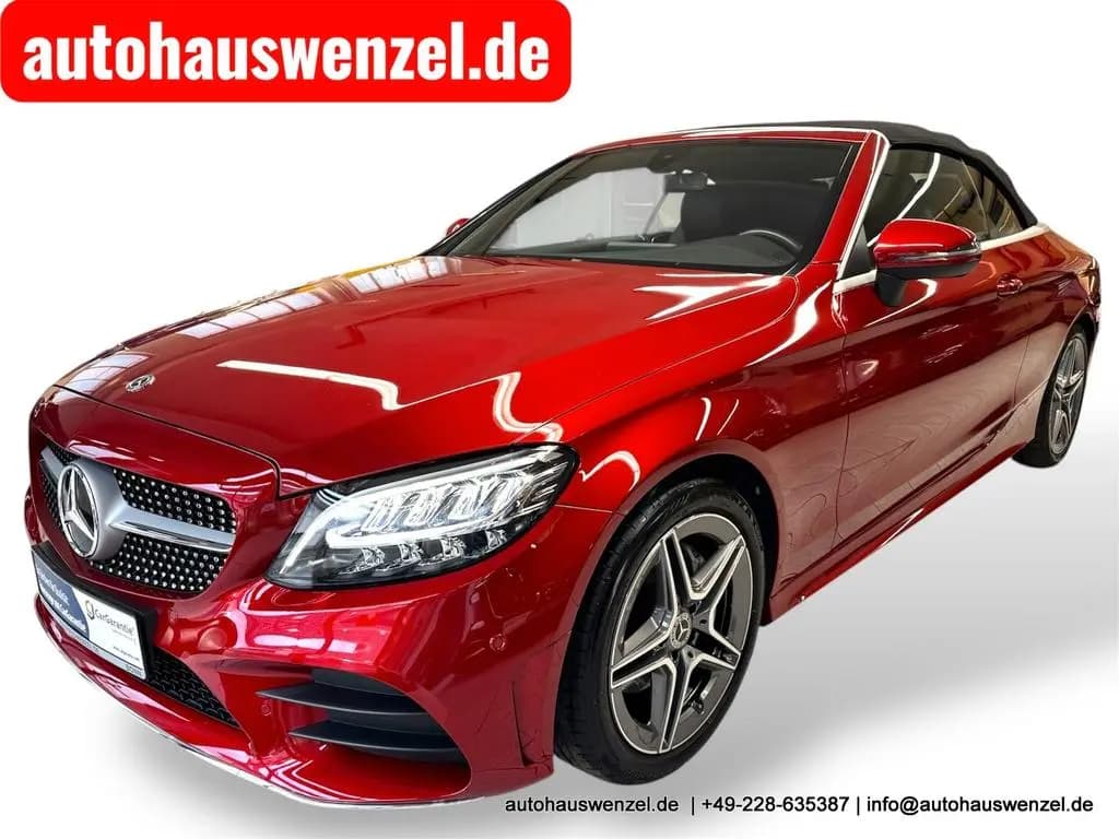 Main__Slider__Photo:Mercedes-Benz C-Class 200 Cabrio AMG Aut. - nur 27 tkm - KAM CARPLAY 09/2018-0