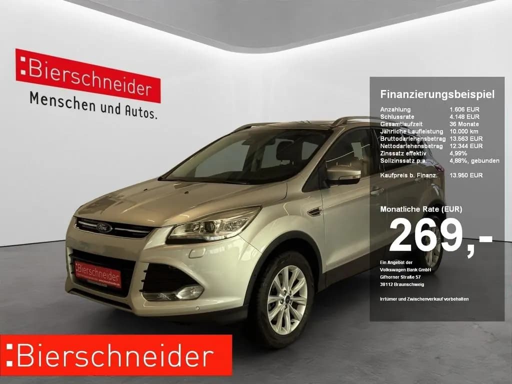 Main__Slider__Photo:Ford Kuga 2.0 TDCi 4x4 Titanium BI-XENON NAVI AHK PAN 02/2016-0