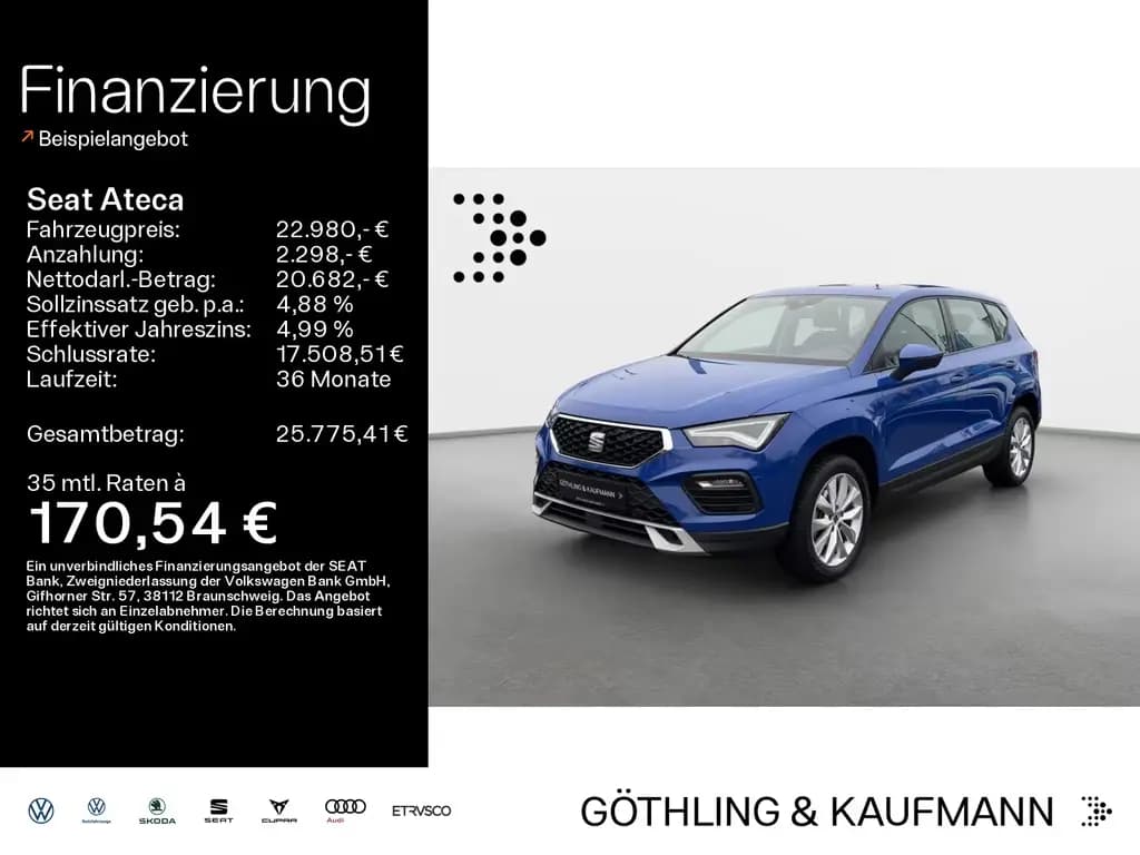 Main__Slider__Photo:Seat Ateca 1.5 TSI ACT Style DSG*PDC*KAM*LED*NAV*SHZ* 03/2023-0