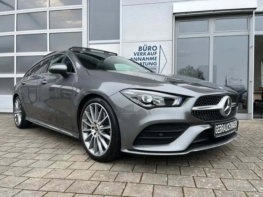 Main__Slider__Photo:Mercedes-Benz CLA-Class 220 Shooting Brake Aut. AMG-L PANO LED 8FACH 09/2019-1