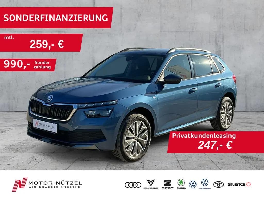 Main__Slider__Photo:Skoda Kamiq 1.5 TSI DSG CLEVER LED+NAV+APP+SHZ+AHK+RFK 12/2021-0