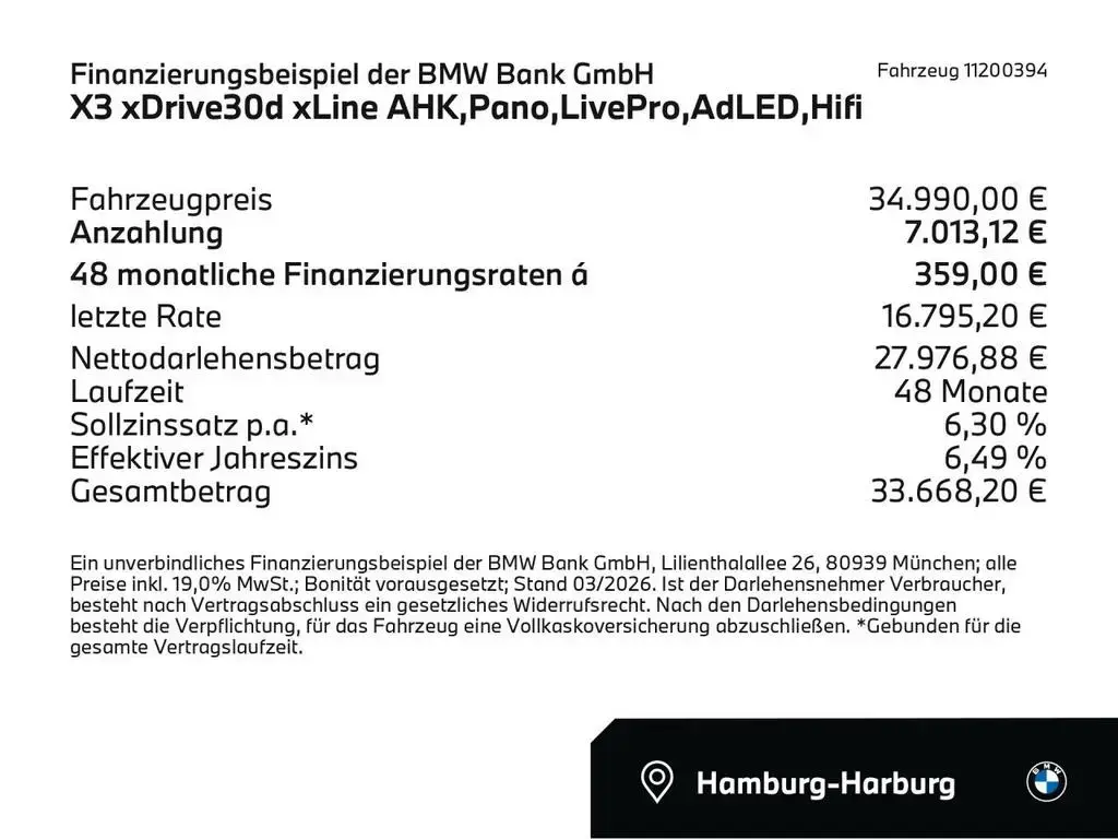 Main__Slider__Photo:BMW X3 xDrive30d xLine AHK,Pano,LivePro,AdLED,Hifi 09/2021-1