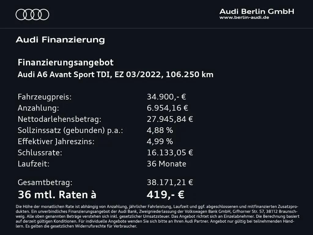 Main__Slider__Photo:Audi A6 Avant sport 45 TDI qu.S tr. MATRIX NAVI PDC 03/2022-0
