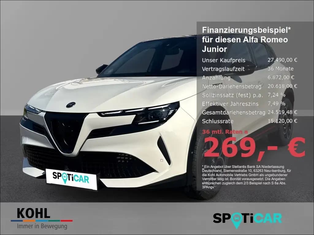 Main__Slider__Photo:Alfa Romeo Junior Ibrida Speciale 1.2 VGT Mild Hybrid 136PS 02/2025-0