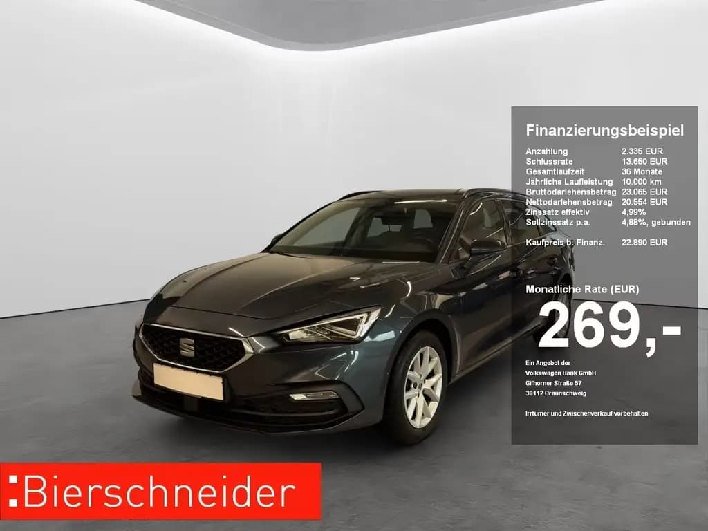 Main__Slider__Photo:Seat Leon SP 1.5 TSI DSG Style Kamera+Navi+ACC+Sitzhe 05/2022-0