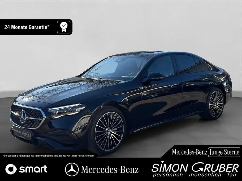 Main__Slider__Photo:Mercedes-Benz E 220 d AMG Night Pano Burm Superscreen DigiL 02/2025-0