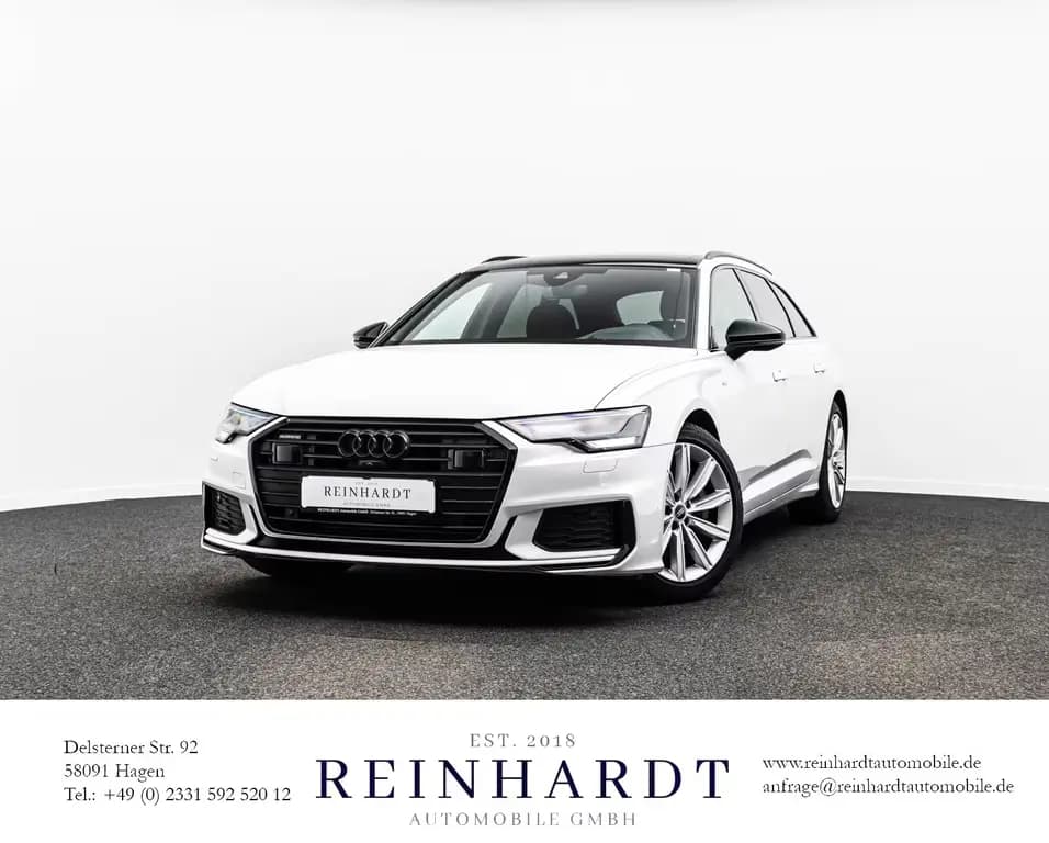 Main__Slider__Photo:Audi A6 AVANT 45TFSi 2x S LINE BLACK ACC/HuD/PANO/360 02/2023-0