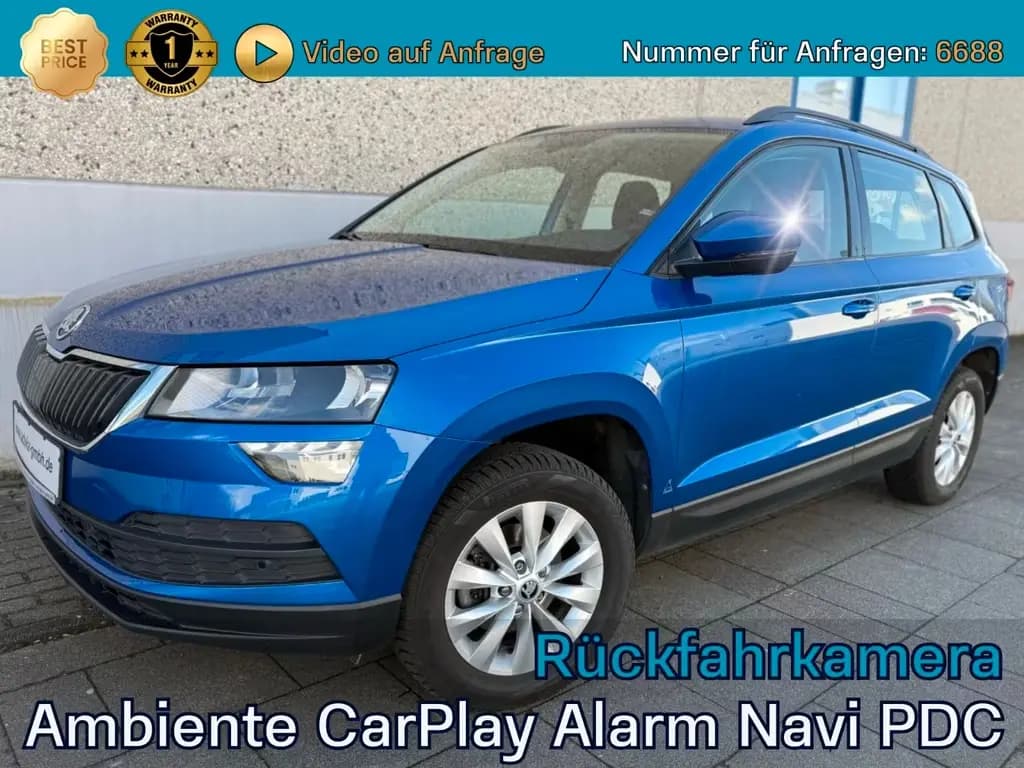 Main__Slider__Photo:Skoda Karoq 1.0l TSI CLEVER Ambiente CarPlay Kamera PD 11/2021-0
