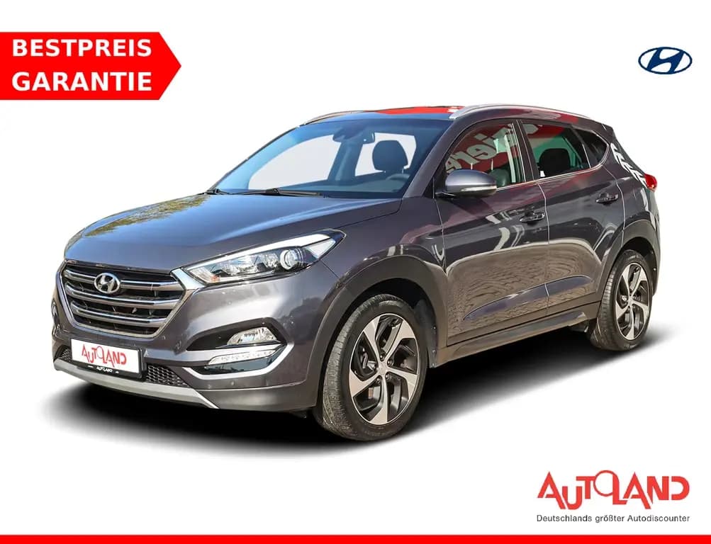 Main__Slider__Photo:Hyundai TUCSON 1.6 T-GDI 4WD AWD Navi AHK Kamera Leder 05/2017-0