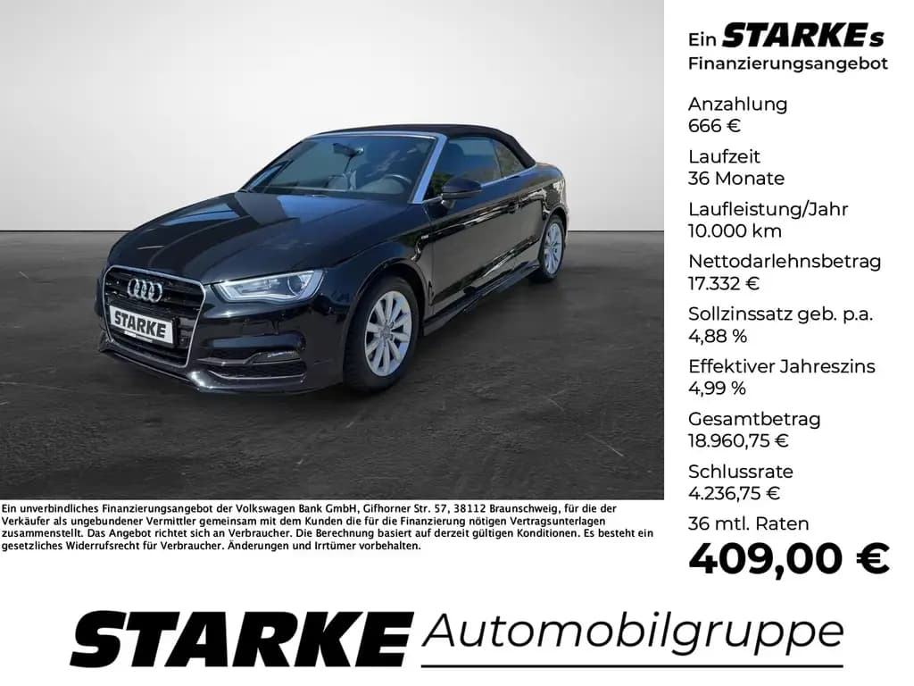 Main__Slider__Photo:Audi A3 Cabriolet 1.8 TFSI S line Sportpaket Xenon Na 07/2014-0