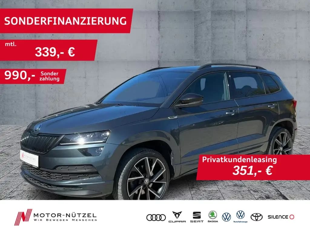 Main__Slider__Photo:Skoda Karoq 1.5 TSI DSG SPORTLINE LED+NAVI+APP+ACC+SHZ 03/2022-0