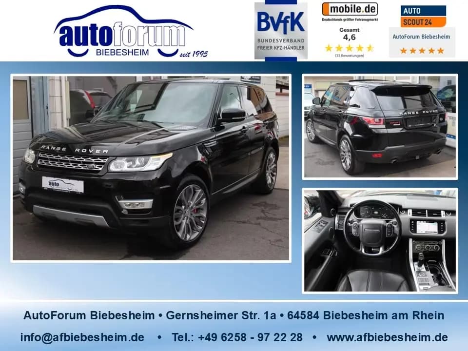 Main__Slider__Photo:Land Rover Range Rover Rover Sport 5.0 V8 Dynamic Xenon*Pano*360° 07/2014-0