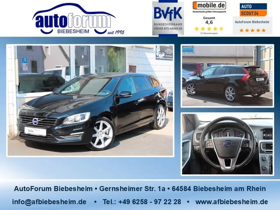 Main__Slider__Photo:Volvo V60 2.4 D4 Kombi Linje Svart AWD Xenon*Stndh*AHK 01/2018-0