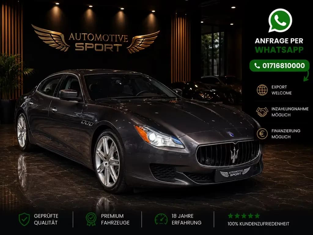 Main__Slider__Photo:Maserati Quattroporte S Grau/Cognac 1J.GARANTIE!! 06/2015-0
