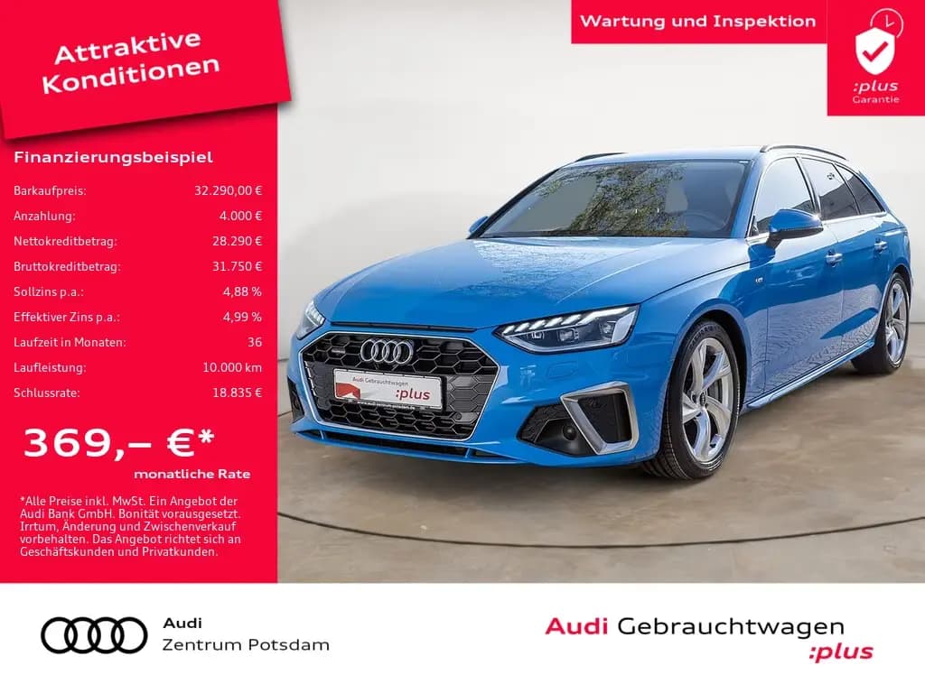 Main__Slider__Photo:Audi A4 Avant S line 45 TFSI quattro MATRIX NAVI ACC 02/2022-0