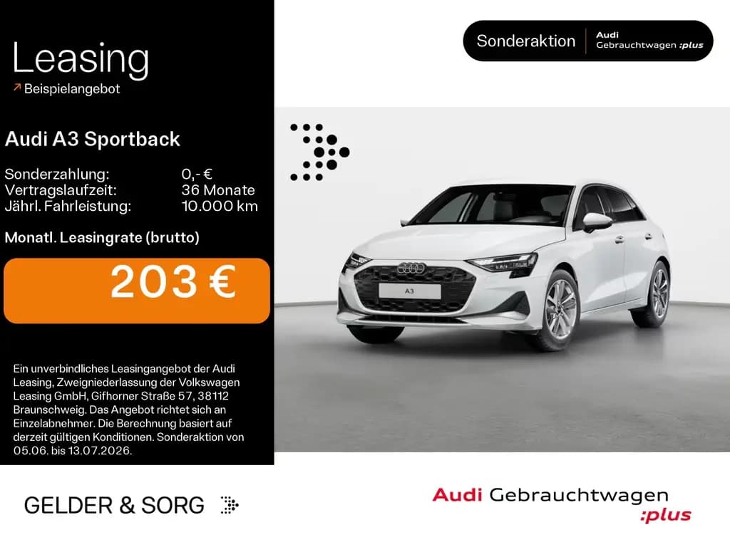 Main__Slider__Photo:Audi A3 Sportback 35 TFSI LED*Rückfahrkamera*ACC* 08/2025-0